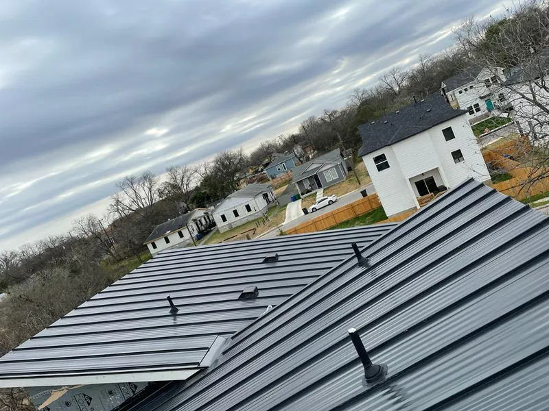 Standing seam metal roof panels with vents for Skylight Repair in Fort Hood